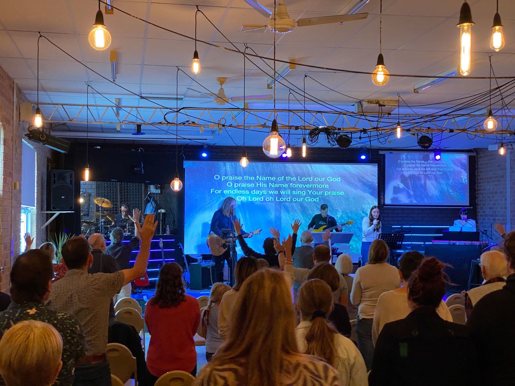 Sunday worship at Calvary